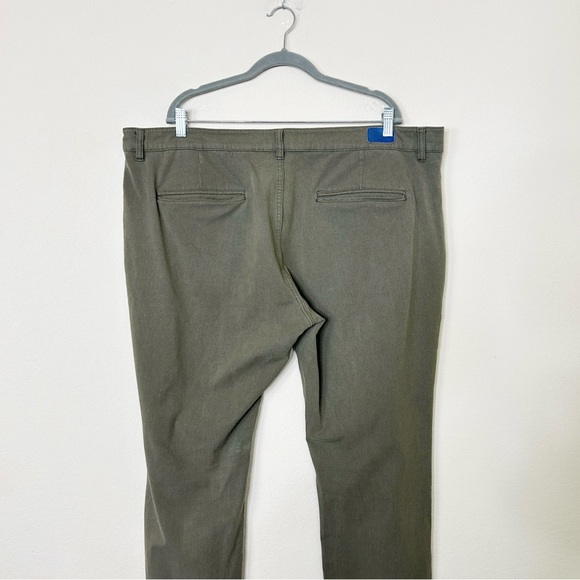 Mugsy Olives Pants Chino Cotton Twill Casual Classic Streetwear Travel Green 42 - Picture 8 of 14